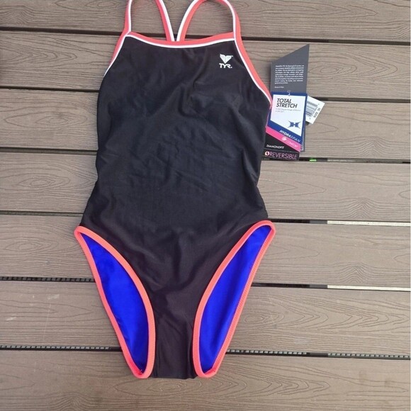 TYR Swimsuit Women's Hydra Span Reversible Diamondfit Bundle Of 3 Size 30 New - Picture 5 of 10